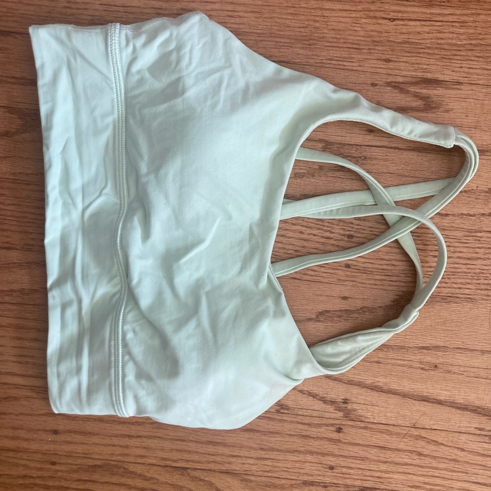 Lululemon Energy™ Longline Bra Kohlrabi Green